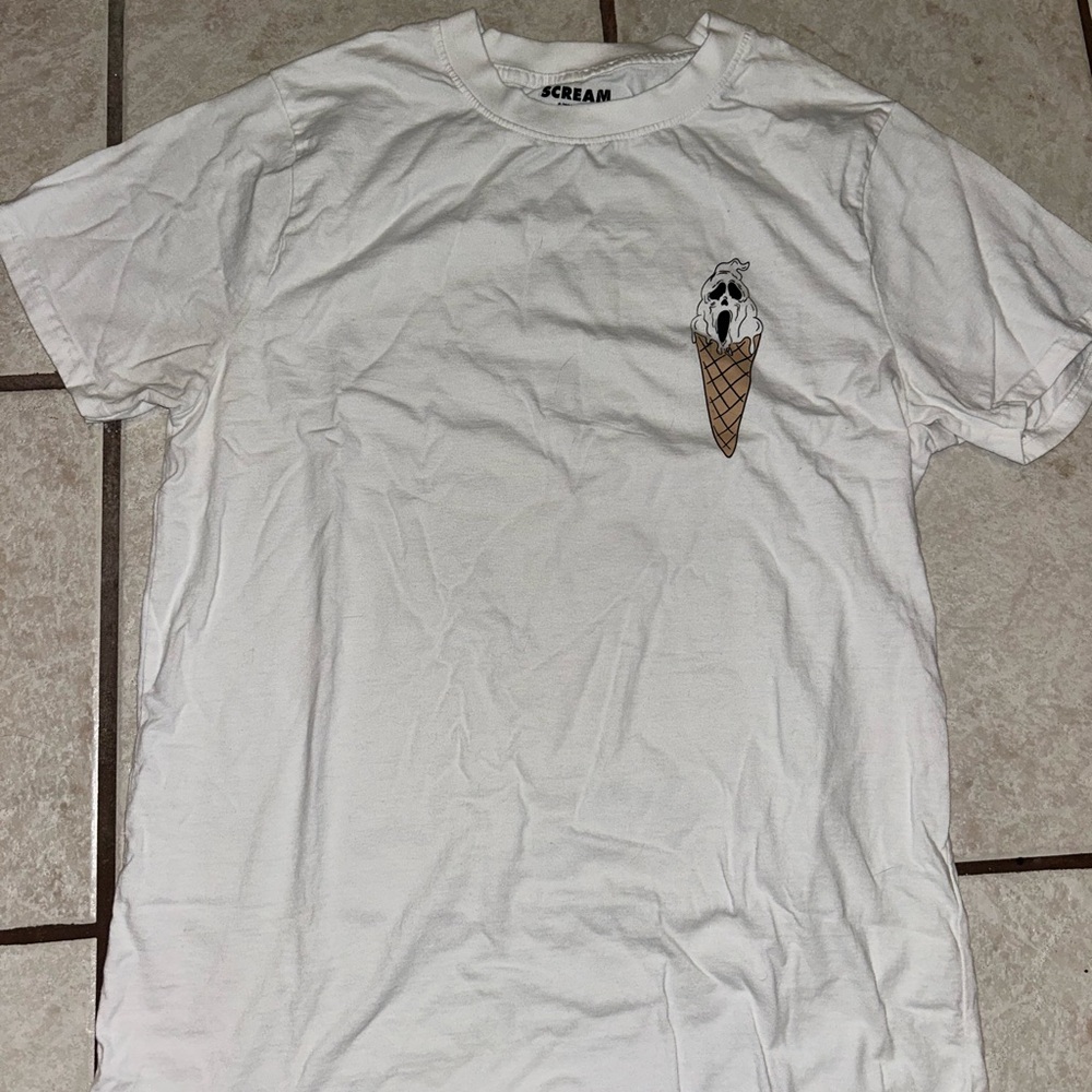 White scream Graphic T-Shirt for Men